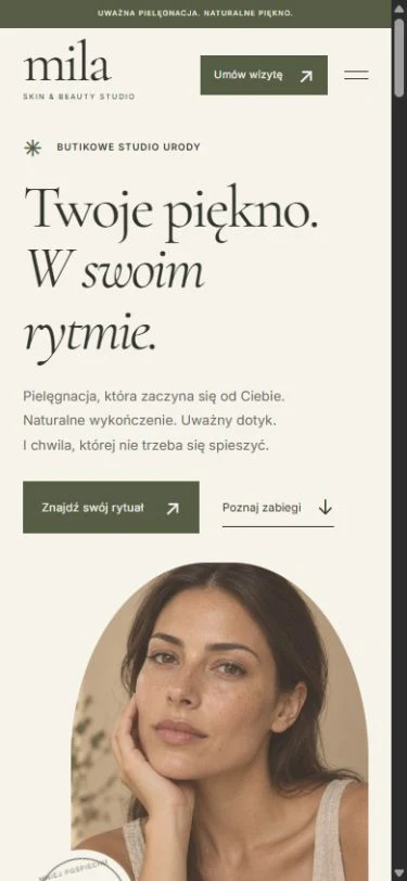 MILA — studio beauty — wersja telefoniczna