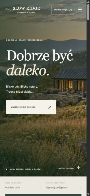 SLOW RIDGE — hotel w górach — wersja telefoniczna