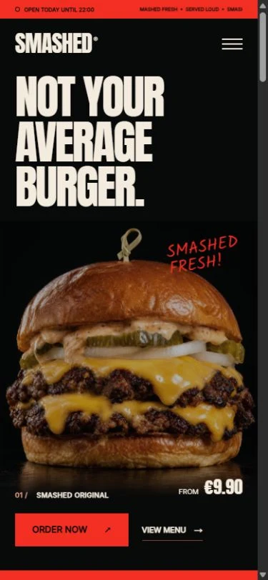 SMASHED — burgerownia — wersja telefoniczna